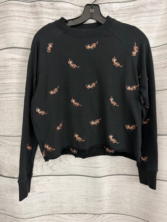 Spiritual Gangster Tops - Spiritual Gangster Tiger Old School Pullover Sweatshirt Size S
